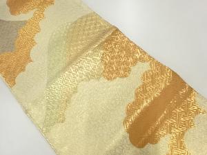 本場筑前博多佐賀錦雲模様織出し袋帯